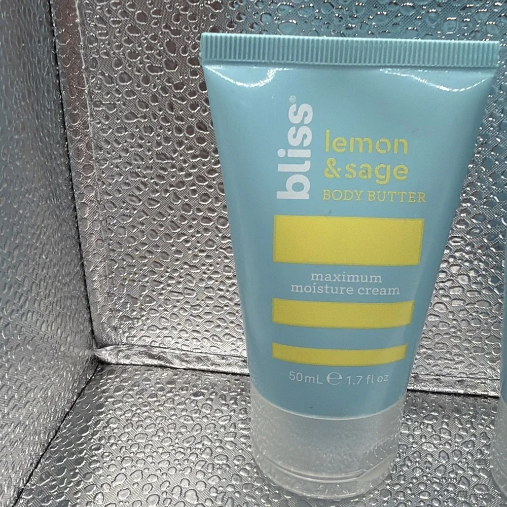 Lot of (3) BLISS Lemon Sage, Grapefruit Aloe Naked Body Butter - 1.7 Oz‎ Each